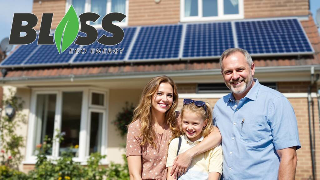 Happy family with Eco energy installed by Bliss Eco